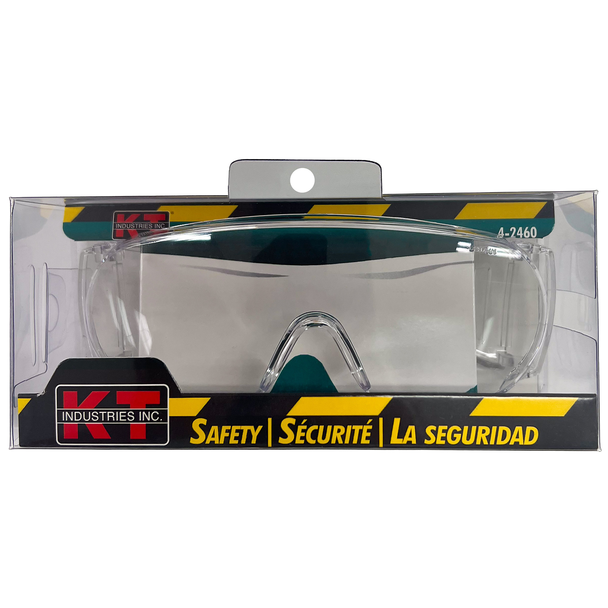 K-T Industries Visitor Safety Glasses — Clear, Polycarbonate Lenses, Model# 4-2460